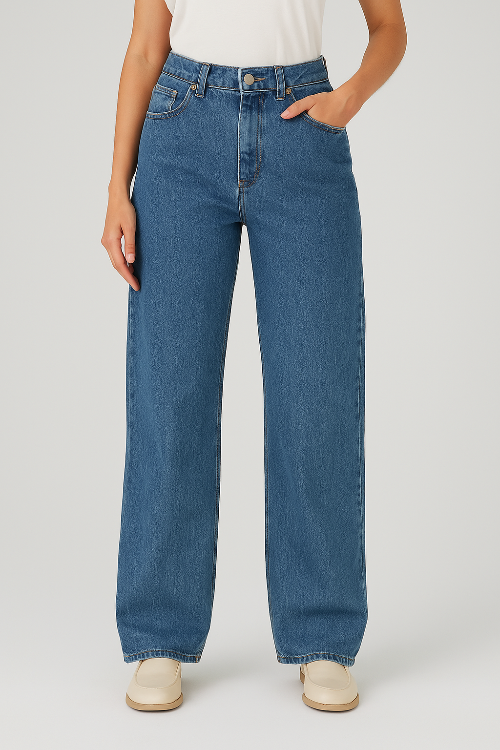 nouveau jean loose fit femme