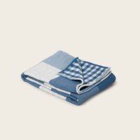 Plaid Jeanie Bleu orage - BLEU-Madura