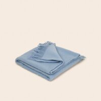 Plaid Lyuba Bleu glacier - BLEU-Madura