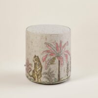 Pouf Lakkarda Beige et pastels - MULTICOLORE-Madura