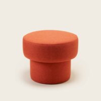 Pouf Poppie Orange brûlée - ORANGE-Madura