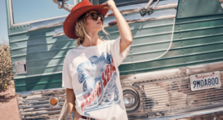 Wrangler x Lainey Wilson PE25: denim, franges, imprimés léopard et fleurs. Western authentique, féminin et facile à porter.