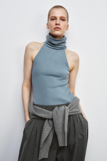 TOP COL MONTANT SANS MANCHES – Zara