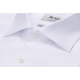 Chemise homme blanche texturée en dobby – BIAGIO