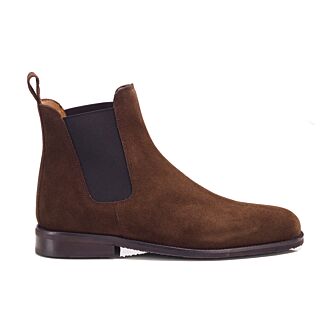 Chelsea boot homme en velours chocolat – FLAGER CLASSIC GOMME